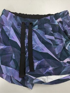 lululemon athletica Purple & Black Geometric Athletic Shorts